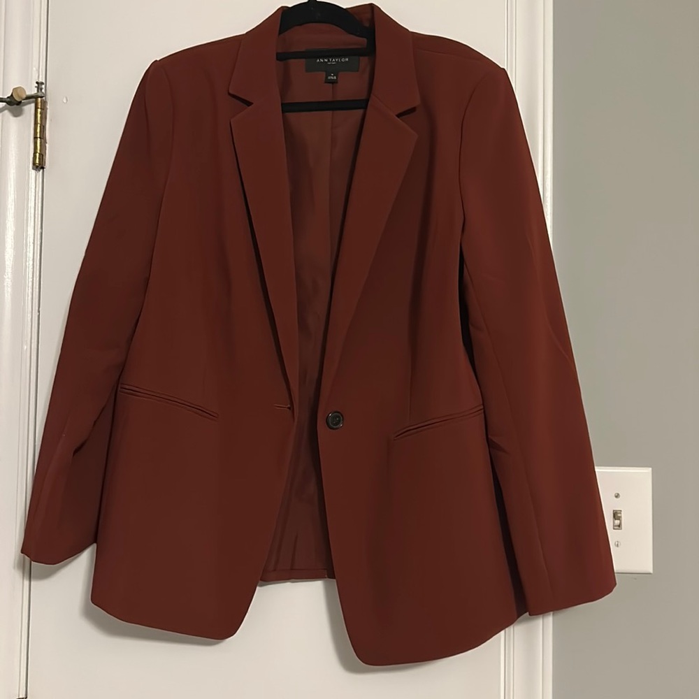 Ann Taylor rust suit jacket